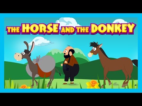 THE HORSE AND THE DONKEY - English Bedtime Story || Animated Storytelling - Kids Time