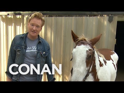Conan Heroically Solves The &quot;Dave The Horse&quot; Crisis | Team Coco