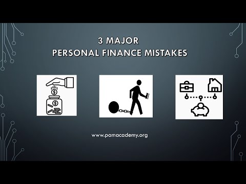 3 Major Personal Finance Mistakes