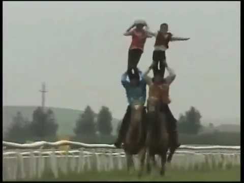 Turkic culture: Turkmen horse acrobatic