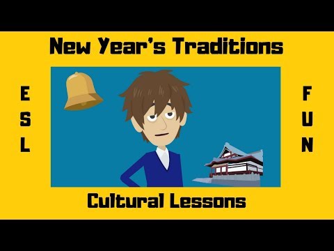 New Year&#039;s Traditions in Canada, the USA and Japan | Cultural Awareness | ESL Conversation